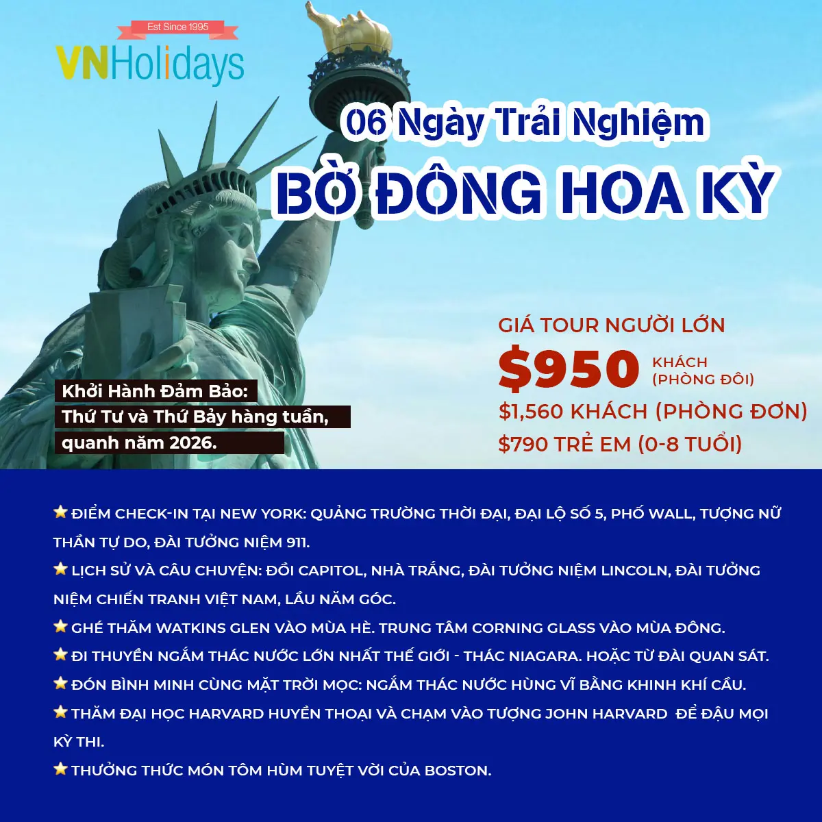 06 Ngày Bờ Đông Hoa Kỳ 2026