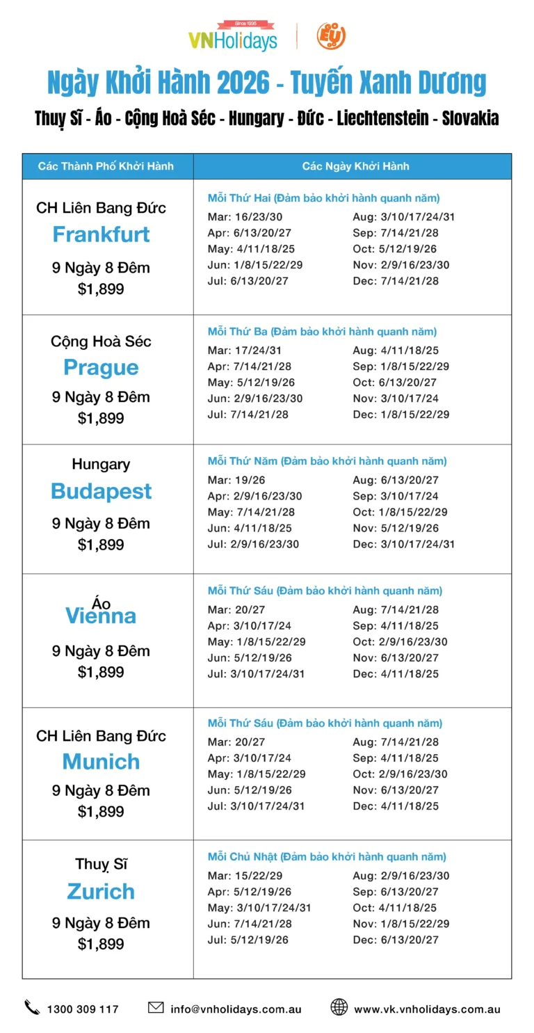 Blue line departure dates 2026