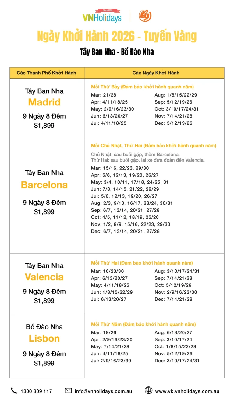 Yellow line departure dates 2026